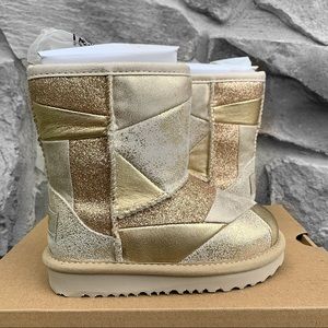Ugg Australia Toddler Classic Boots Gold Patchwork